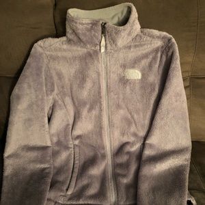North Face gray fleece coat